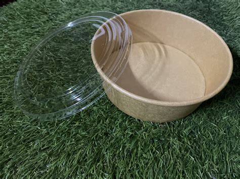 Bowl Kraft De 1300ml Con Tapa 300 Unidades Mundo Envases