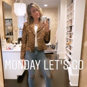 Kristin Cavallari S Leopard Moto Jacket Big Blonde Hair