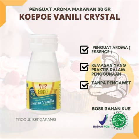 Jual Koepoe Vanili Crystal Kupu Vanilli Botol Vanili Bubuk Vaneli