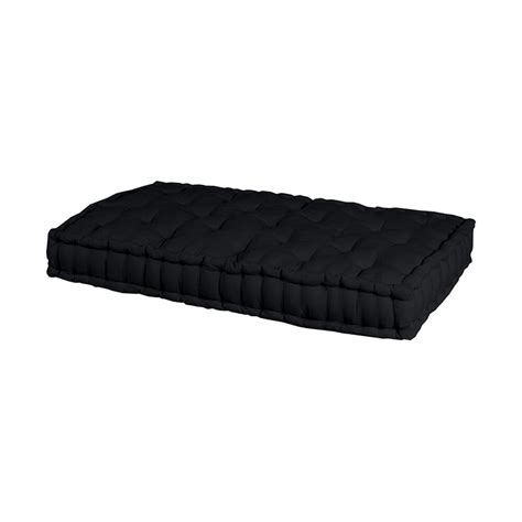 Matelas Pour Banquette En Coton X X Cm Noir Velvet Maison Et