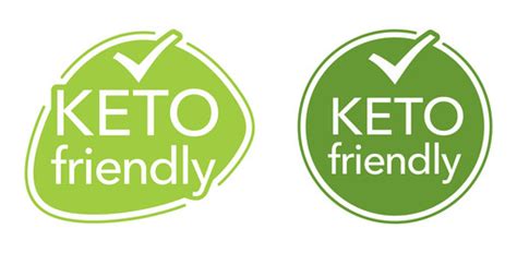 Keto Friendly Badge For Low Carbohydrate Foods Vector Image