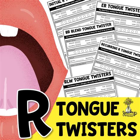 R Tongue Twisters • Speechy Things