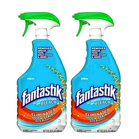 Fantastik All Purpose Cleaner With Bleach 32 Fl Oz 2 Pack Walmart