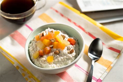 Overnight Oats With Coconut Milk And Tropical Fruit Cans Get You Cooking