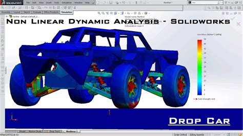 Nonlinear Dynamic Analysis Solidworks Youtube