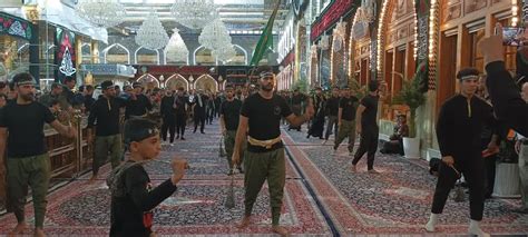 Mourning Processions On Martyrdom Of Sayyida Fatima In Karbala Shrines