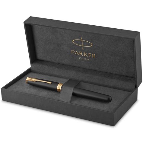 Buy Parker Sonnet Fountain Pen Matte Black Lacquer With Gold Trim