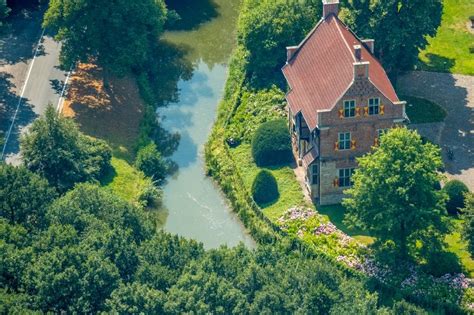 Luftaufnahme Rinkerode Wassergraben Mit Wasserschlo Schloss Haus