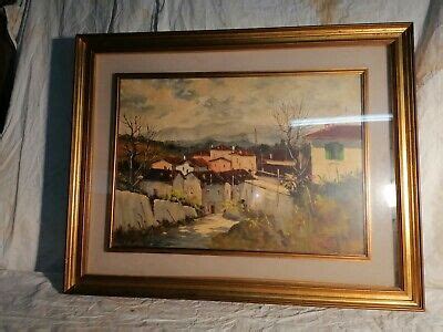 QUADRO OLIO SU TELA FIRMATO GOFFREDO VILLA EBay