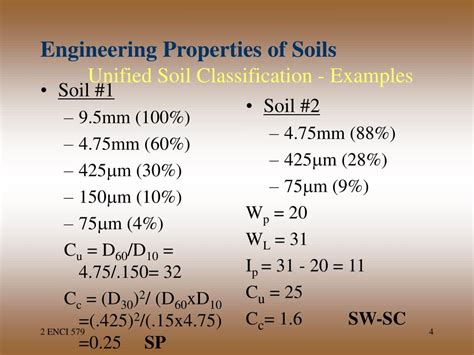 Ppt Engineering Properties Of Soils Unified Soil Classification