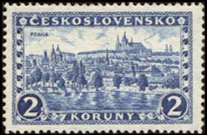 Stamp Prague Hrad Any And Charles Bridge Czechoslovakia Landscapes