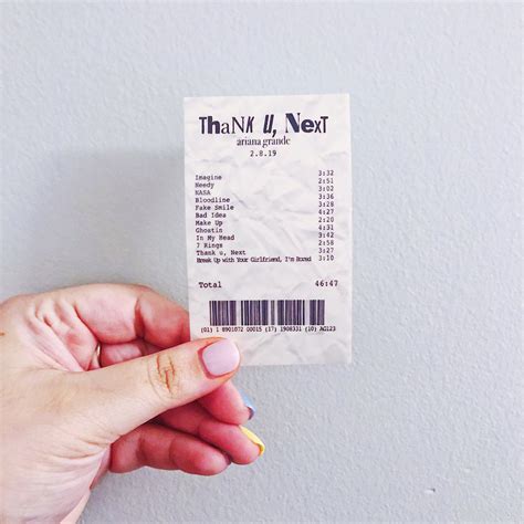 Ariana Grande Album Receipt Sticker Pack Ariana Grande Etsy