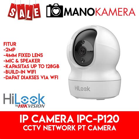 IP Camera 2MP Hilook IPC P120 D W CCTV Wireless IPC P120 D W Hikvision