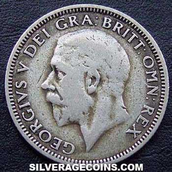 1930 George V British Silver Shilling Silver Age Coins