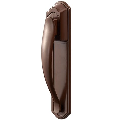 Ideal Security Dx Pull Handle Set With Back Plate Brown The Home Depot Canada