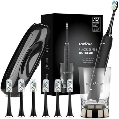 AquaSonic Black Series+ Teeth Whitening Electric Toothbrush, Wireless ...