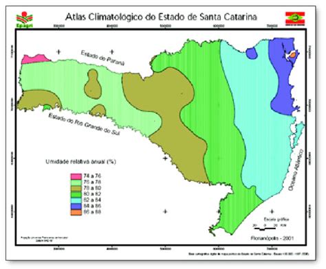 Distribui O Da Umidade No Estado Fonte Atlas Climatol Gico De Santa