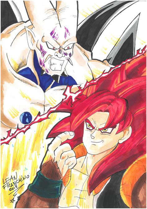 Omega Shenron Vs Gogeta Ssj4 By Estrellafugaz9 On Deviantart