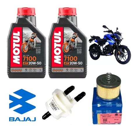 Kit Afinación Pulsar Ns160 Motul Sintetico 7100 20w50 2l Envío gratis