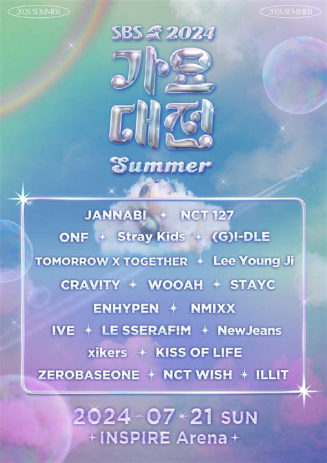 Update 2024 Sbs Gayo Daejeon Summer Unveils Final Lineup Of Performers