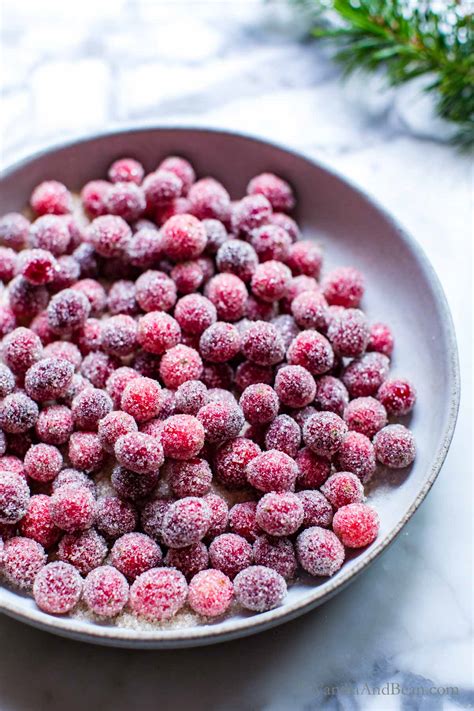 Sugared Cranberries Easy W Video Vanilla And Bean