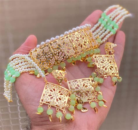 Just Rs 850 Ship Ehdcjm Punjabi Style Jardhu Jadau Tika Pearl