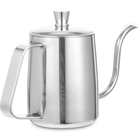 Stainless Steel Pour Over Coffee Maker Percolator Handle Water Kettle