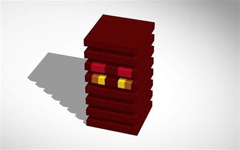 3d Design Minecraft Magma Cube In Mid Jump Tinkercad