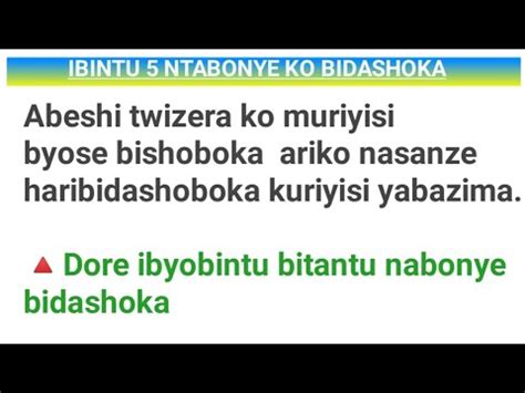 Dore Ibintu Bitantu Nasanze Bidashoka Nawe Uzekubwira Muri Comment