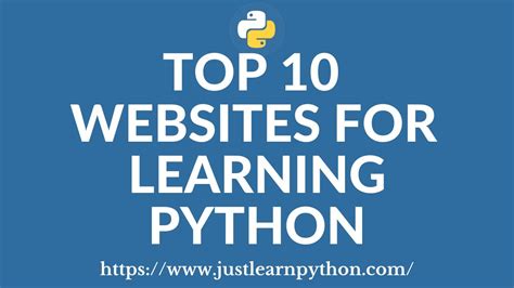 Top 10 Website To Learn Python Programming Youtube