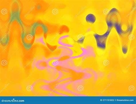 3d Illustration Colorful Waves On Abstract Background Stock