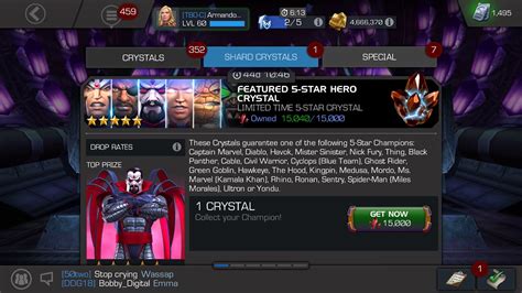 5 Star Featured Crystal Opening Mcoc Youtube