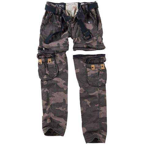 Surplus Spodnie Damskie Bojówki Trekking Premium 2w1 Black Camo 40