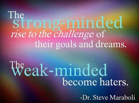 Strong Minded Weak Minded Quotes On Dreams And Goals Strong Mind Dream Quotes