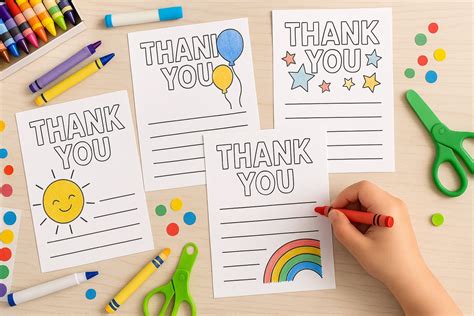 printable   notes  kids easy gratitude templates