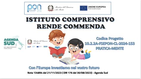 Pon Agenda Sud Codice Progetto A Fsepon Cl Istituto