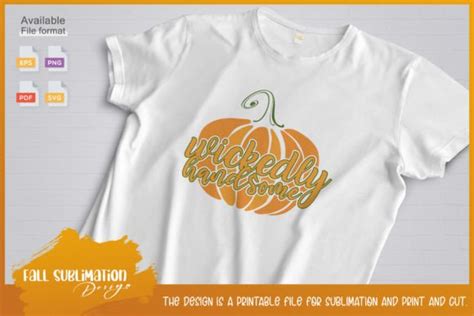 Wickedly Handsome Fall Sublimation Graphic By Crafty Corner Creative