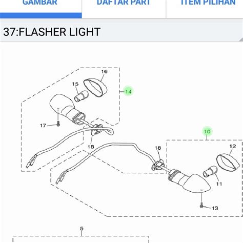 Jual Lampu Sen Sein Belakang Xsr Sepasang Kanan Kiri Original