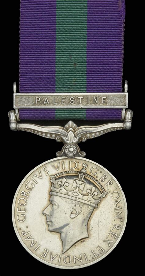 Worcestershire Medal Service GSM 1918 62 Clasp Palestine