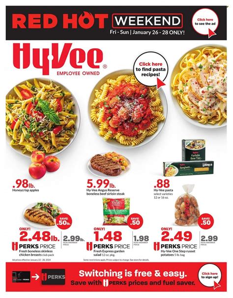 Hy Vee IA IL KS MO Weekly Ad Flyer Specials January 22 To January