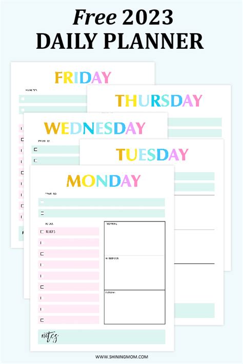 FREE Printable 2023 Calendar With Daily Planner So Beautiful