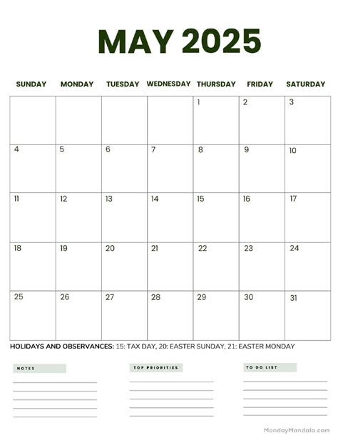 May Calendar Printable Free Images Bazaar Rheta Valaria