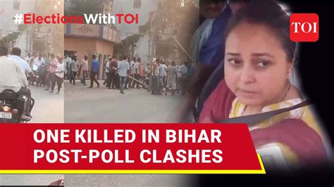 Bihar Post Poll Clashes Shooting Between Bjp And Rjd Workers In Saran