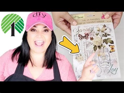 Genius Dollar Tree Hacks Using Rub On Transfer Stickers YouTube