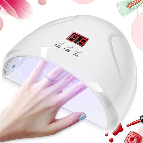 Nail Dryer W Uv Led Nail Lamp With Automatic Sensor Portable Uv