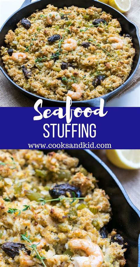 Perfect For Thanksgiving Recipe For Seafood Stuffing Filled With Crab Meat Shrimp Smoked