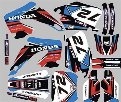 Kit D Co Honda Cr Crf Factory Blue Kitdeco Moto Fr