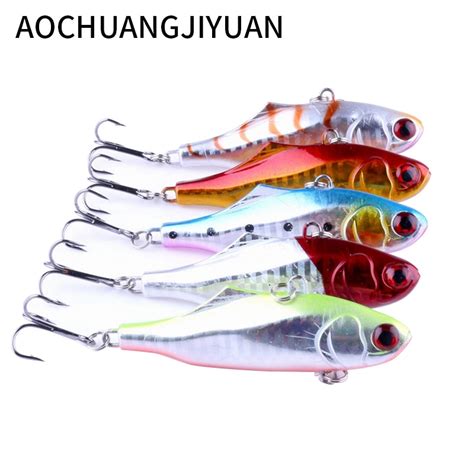 1PCS 7 5cm 24g Winter VIB Fishing Lure Hard Bait With Lead Inside Ice