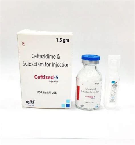 Ceftazidime Sulbactam Injection 1 5 GM At Rs 435 Vial Critical Care