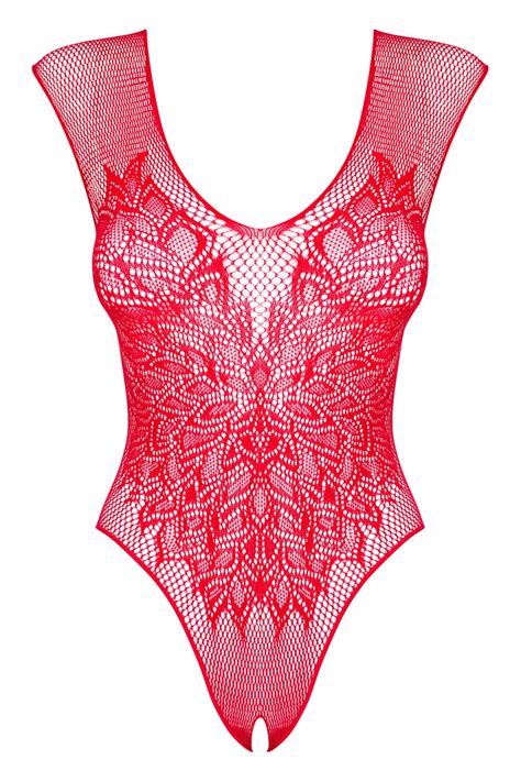 Netz Body B Ouvert Rot Von Obsessive Madame Dessous